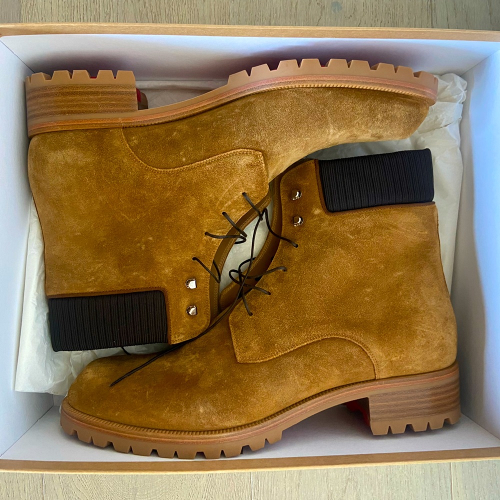 Christian Louboutin Mens Trapman Suede Boot